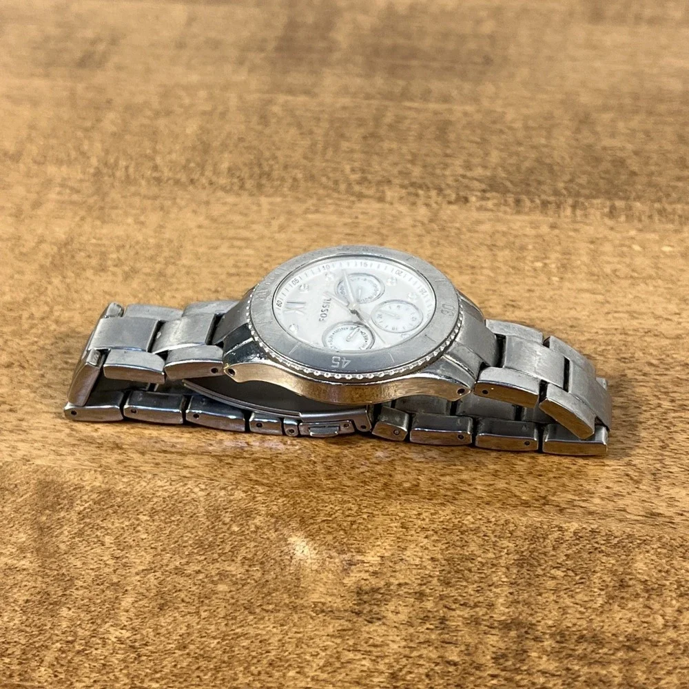 Lot Of 2 Fossil Stella ES3098 & Sydney ES-3069 Women's Stainless Steel Watch Lot